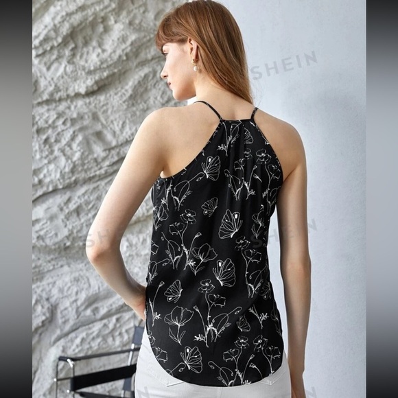 **NWT** Silk Blend Floral Blouse - Picture 2 of 9